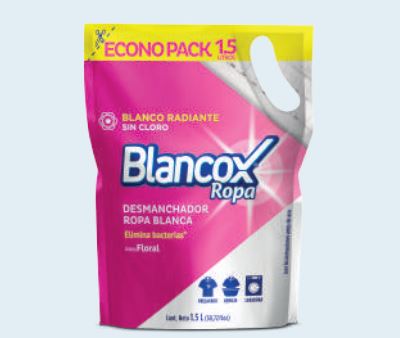 blancox desmanchador liquido ropa blanca 8x1500