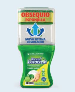 blancox lozacrem con esponjilla limon y aloe 12x400