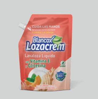 blancox lozacrem lavaloza liquido vitamine E y glicerina 12x200