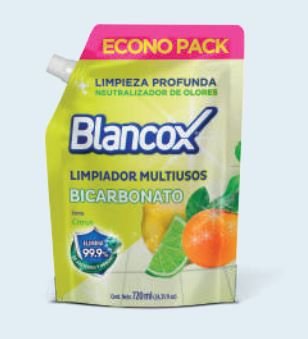 blancox limpiador multiusos bicarbonato 12x720ml