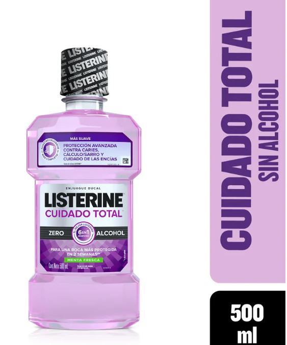 LISTERINE CUIDADO TOTALZERO12*500