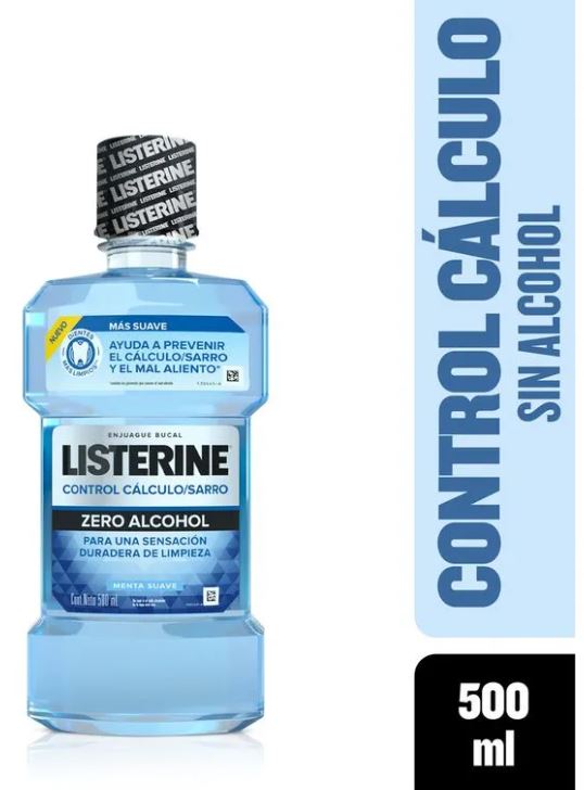 LISTERINE CONT CAL/SAR ZERO 12*500G