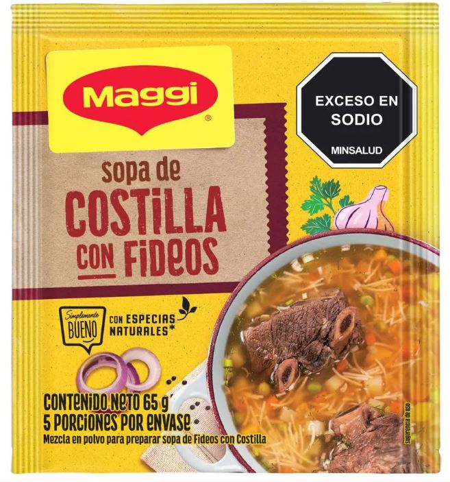 SOPA MAGGI COSTILLA Y FIDEO 24*65