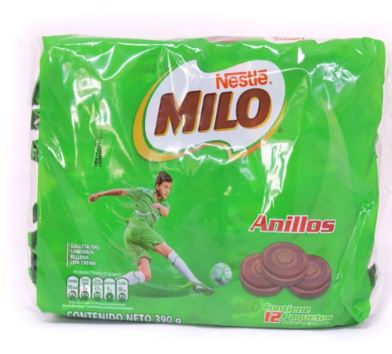 MILO GALLETA ANILLOS 24BS*12