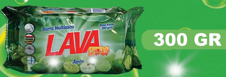 JABON BARRA LAVAGRAS LIMON 48*300