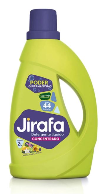 DETERGENTE LIQUIDO ESPECIAL CONCENTRADO LA JIRAFA 6x2000