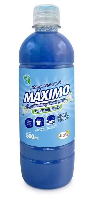 JABON BARRA LIQUIDO MAXIMO CITRICO LA JIRAFA 24X500