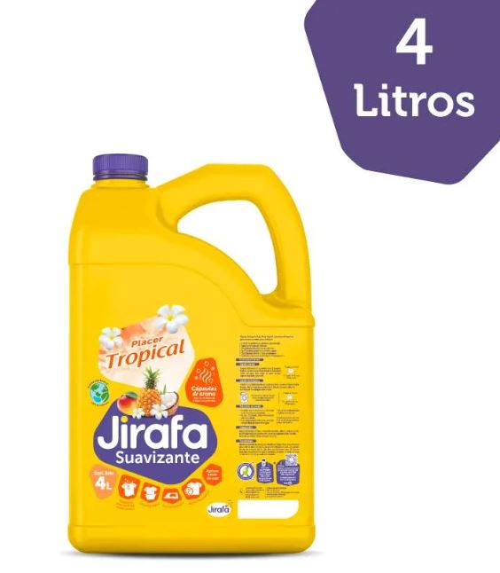SUAVIZANTE JIRAFA PLACER TROPICAL 4X4000