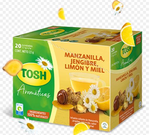 AROMATICA TOSH MANZANILLA-LIMON-JENGIBRE 20x20