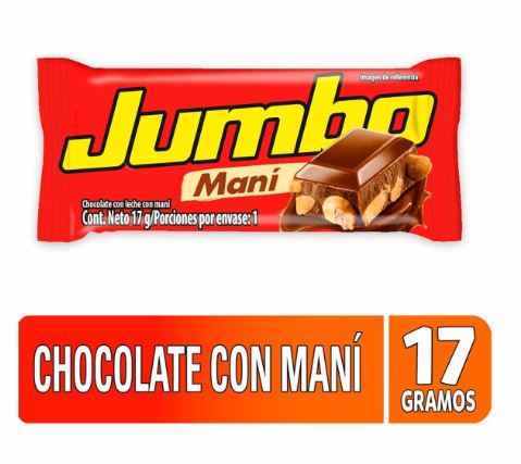 CHOCOLATINA JUMBO MANI 12x24x17
