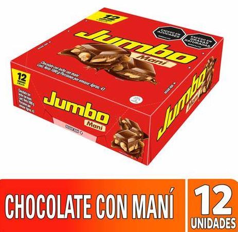 CHOCOLATINA JUMBO MANI 18PLx12x90