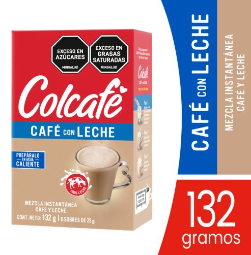 COLCAFE CAFE CON LECHE 12DIPx6x22