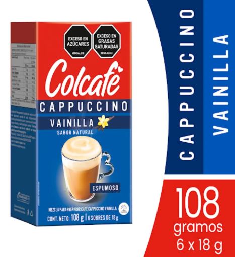 COLCAFE CAPUCINO VAINILLA 12DISx6x18