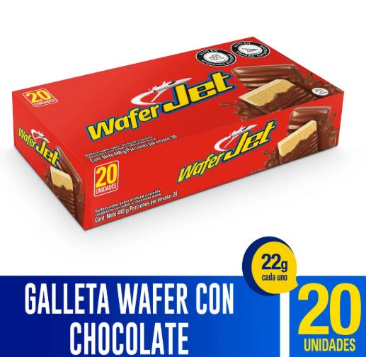 WAFER JET GALLETA VAINILLA 20DISPX20