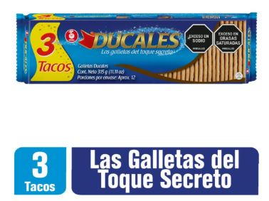 GALLETA DUCALES 3 TACO 24x315