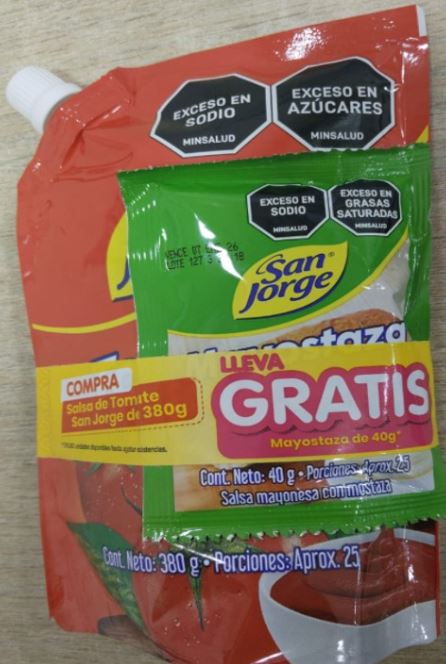 SALSA TOMA SAN JORGE 12x380G+MAYOSTAx40 GRAMOS