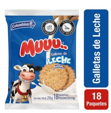 GALLETA MUU TIPO LECHE 30BSx18