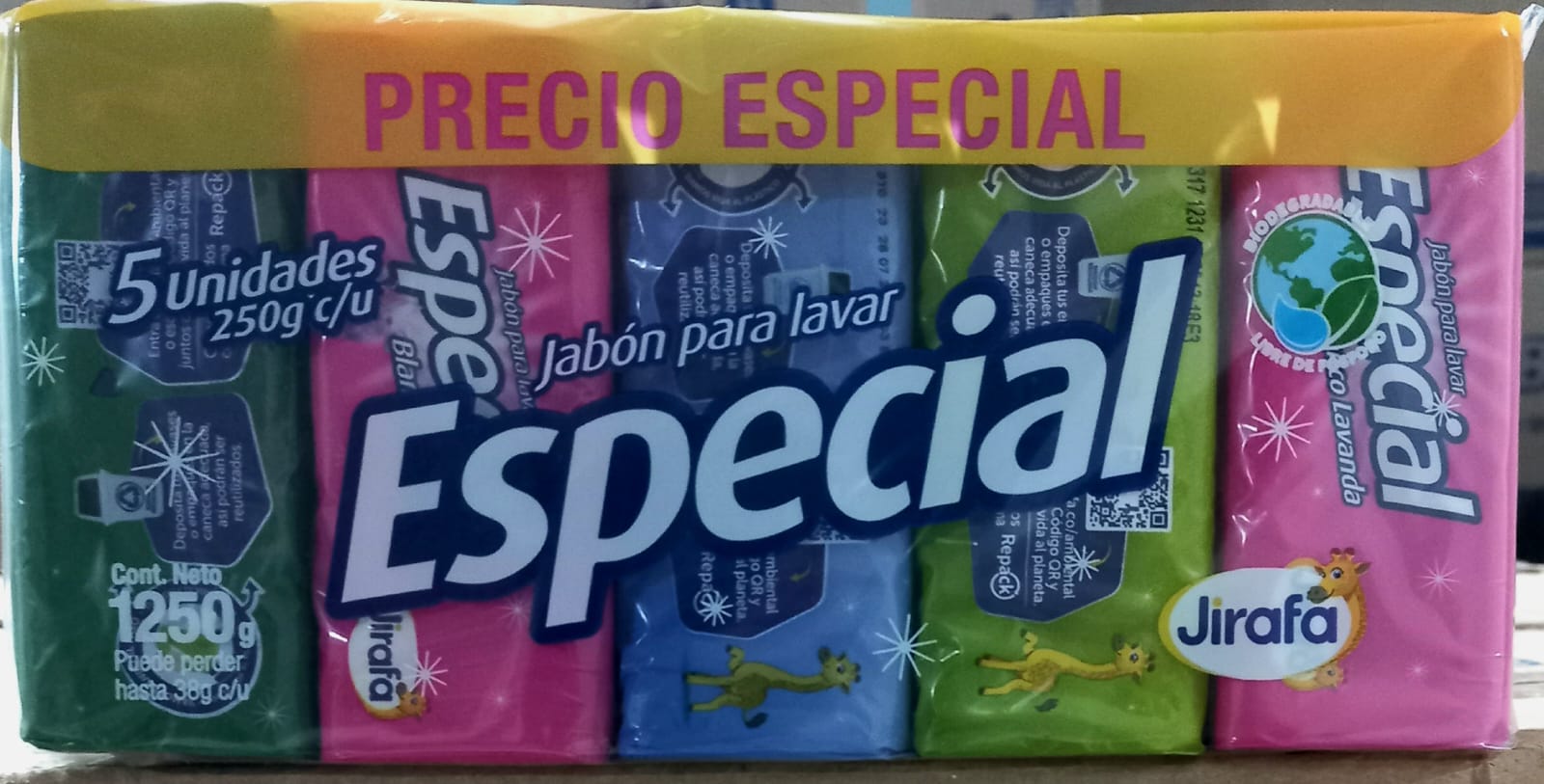 JIRAFA ESPECIAL SURTIDO 10X5X250