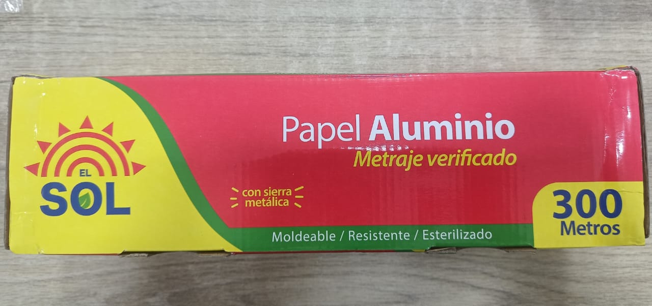 PAPEL ALUMINIO EL SOL 6*300MT