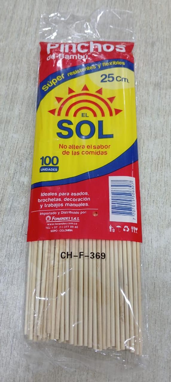 PINCHOS DELGADO 5DIS*10PQ*100*25CM