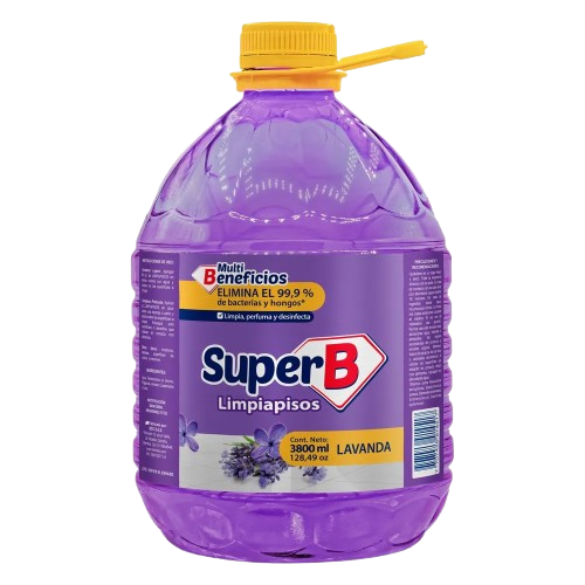 SUPER B LIMPIAPISO LAVANDA 4*3800CC 7133 UND