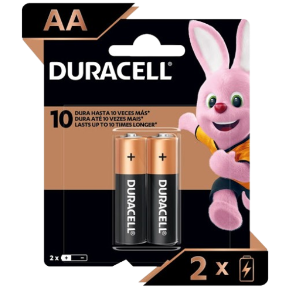 PILAS DURACELL ALKALINA AA 1DISP*2UNID   DISP