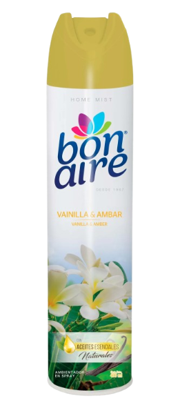 BON SPRAY VAINILLA Y AMBAR 12*400ML      UND