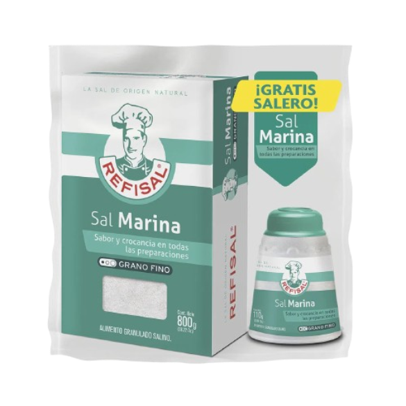 SAL MARINA 12*800 + SALERO*110G          UND