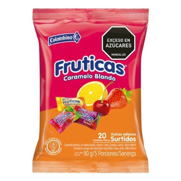 CONFITE FRUTICAS MASTICA 16*100 5530     UND