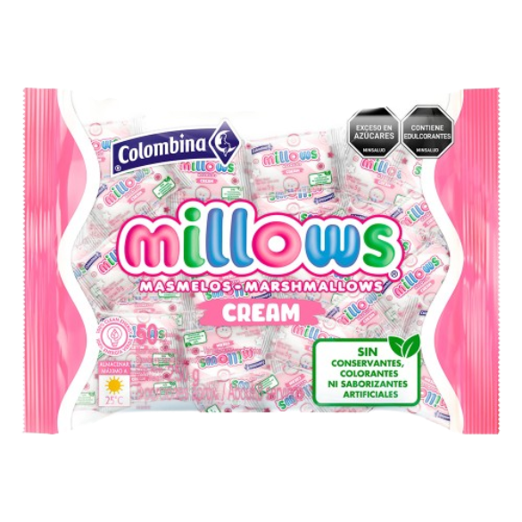 MILLOWS INDIVID CREAM 8BS*50UND 15780    UND