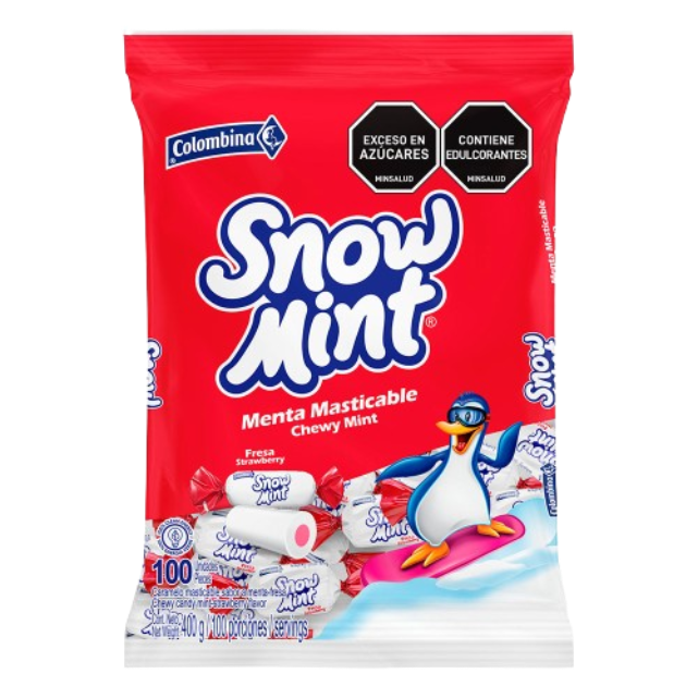 SNOW MINT FRESA 18BS*100  13969          BOLSA