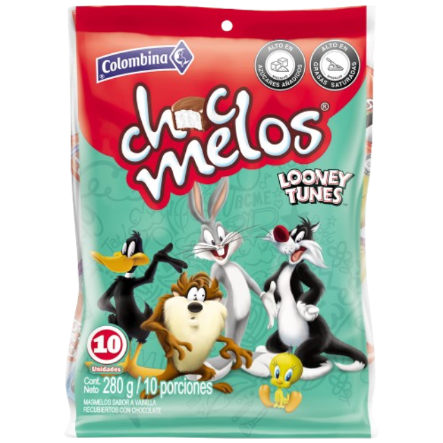 CHOCMELOS PALETA LOONEY 12*10  12830     BOLSA