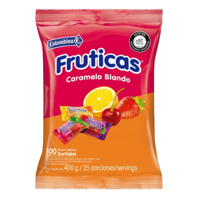 CONFITE FRUTIC CARAM BLAN 16*100 12588   BOLSA