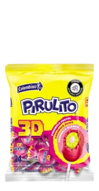PIRULITO 3D 25BS*24UND  14121            BOLSA