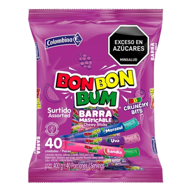 BON BON BUM BARRA CRUNCHY18BOLS*40 15032 BOLSA