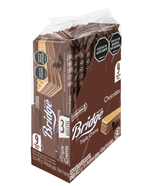 BRIDGE XL CHOCOLATE 8DP*9*45.5G 20821    BOLSA