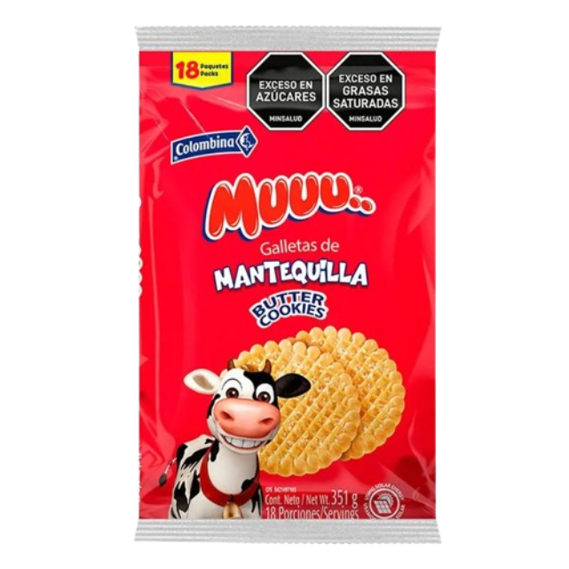 GALLETA MUU MANTEQUILLA 18*18  20025     BOLSA