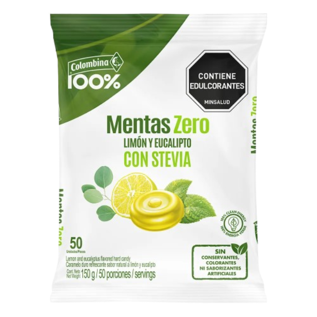 MENTAS LIMON Y EUCALIPTO 18*50*150G 7071 BOLSA