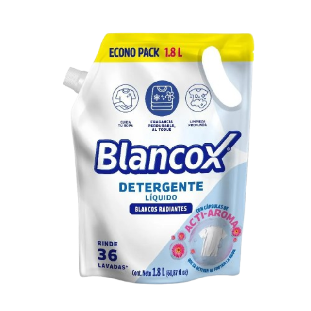 DETERGE LIQ BLANCOX R.BLA DPK 8*1.8 0254 UND